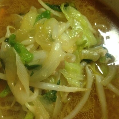 味噌ラーメン大好きな息子、野菜ももりもり食べてくれました！ご馳走さまでした！